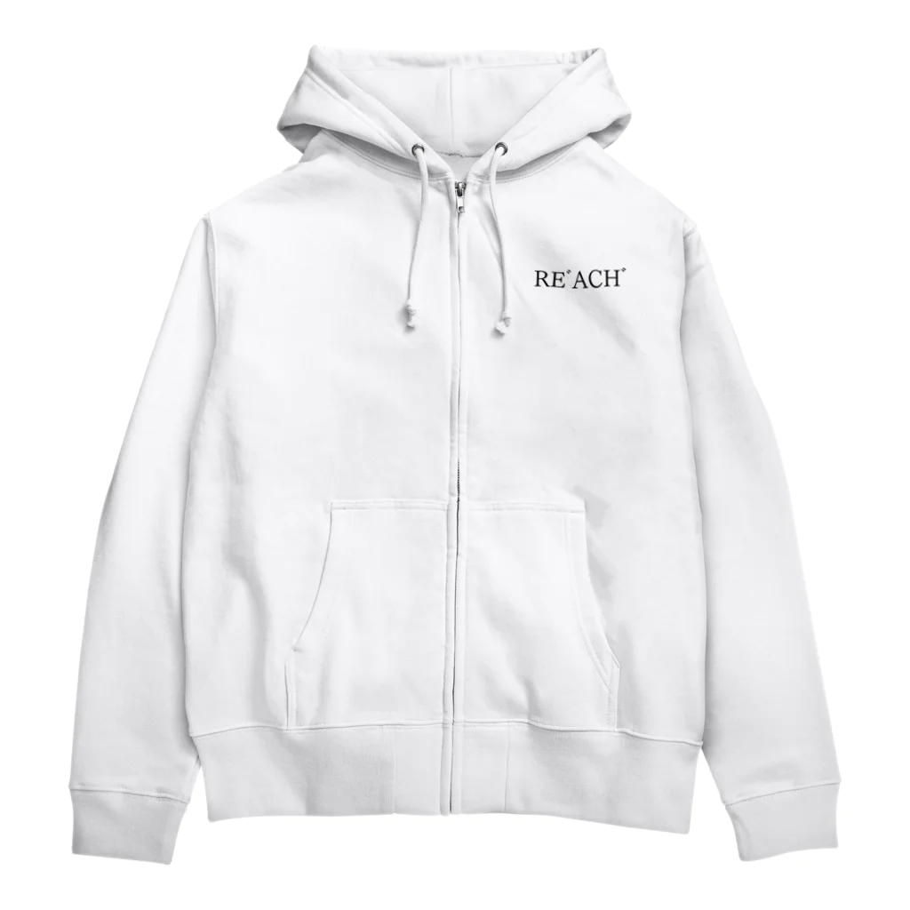 何屋未来 / なにやみらいのREﾞACHﾞ 黒文字 Zip Hoodie