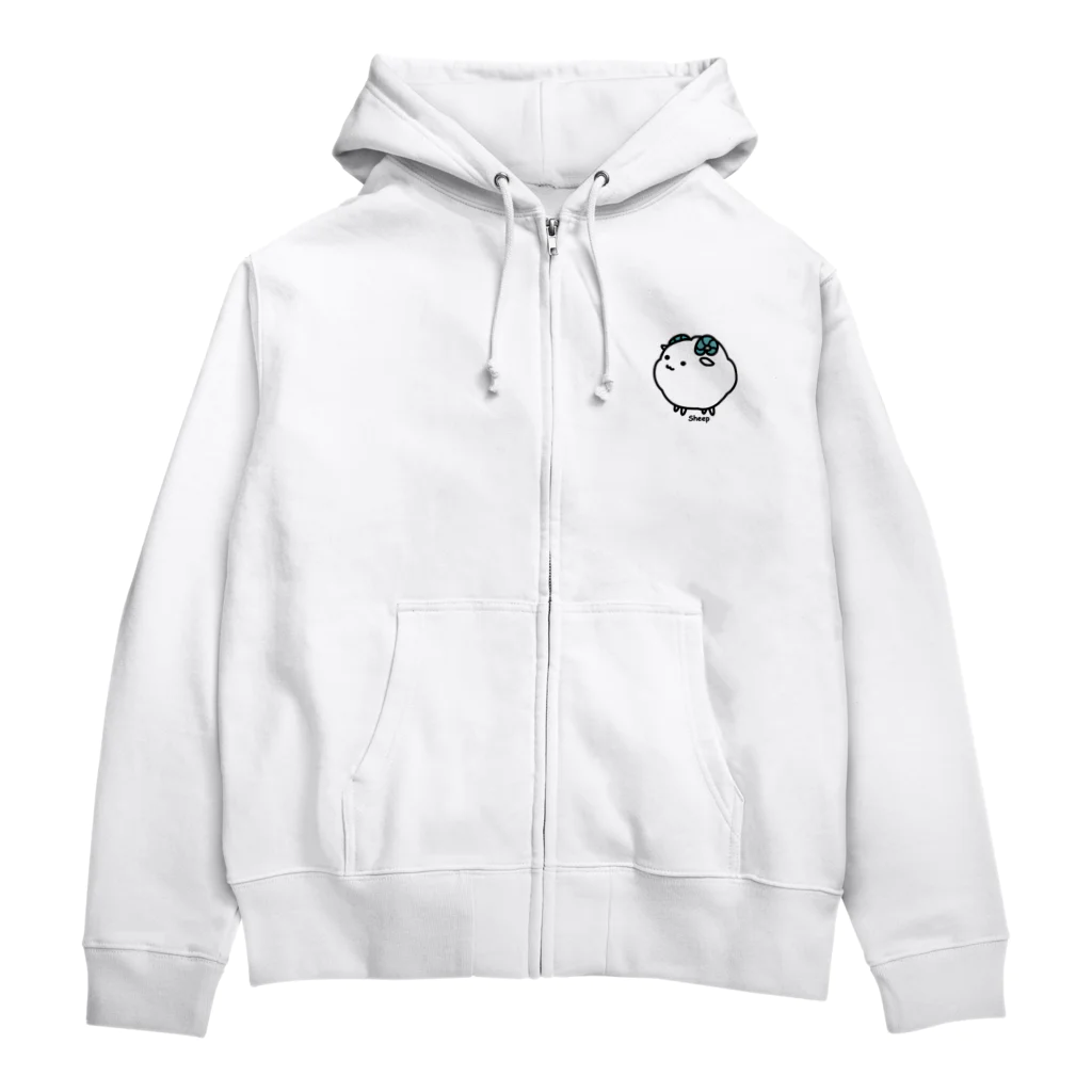 yuccoloのふわもこひつじ Zip Hoodie