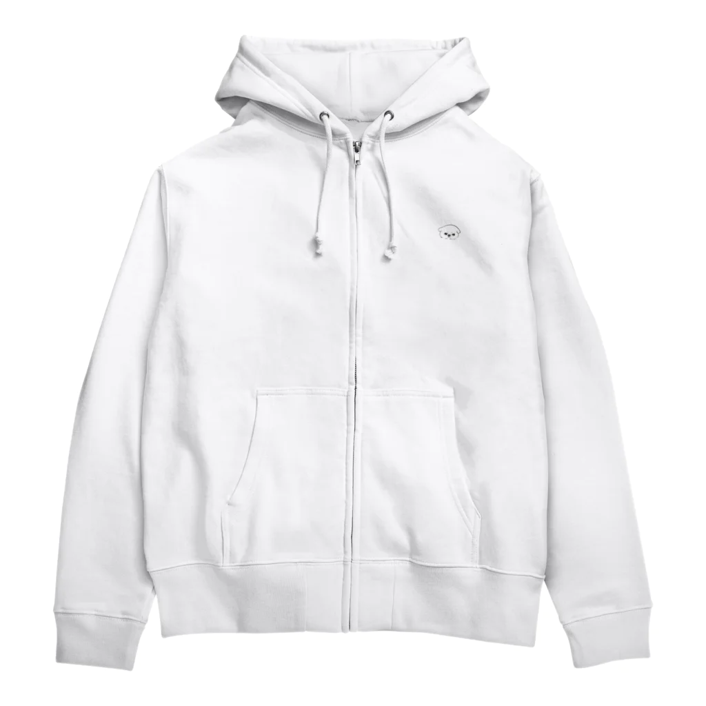こいぬしょっぷのこいぬのパーカー(むす) Zip Hoodie