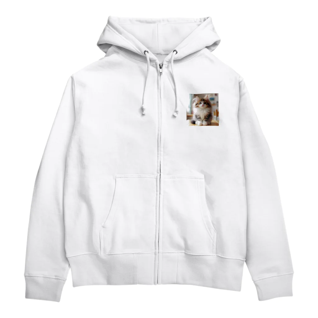 Creation CATのゴージャスCAT Zip Hoodie