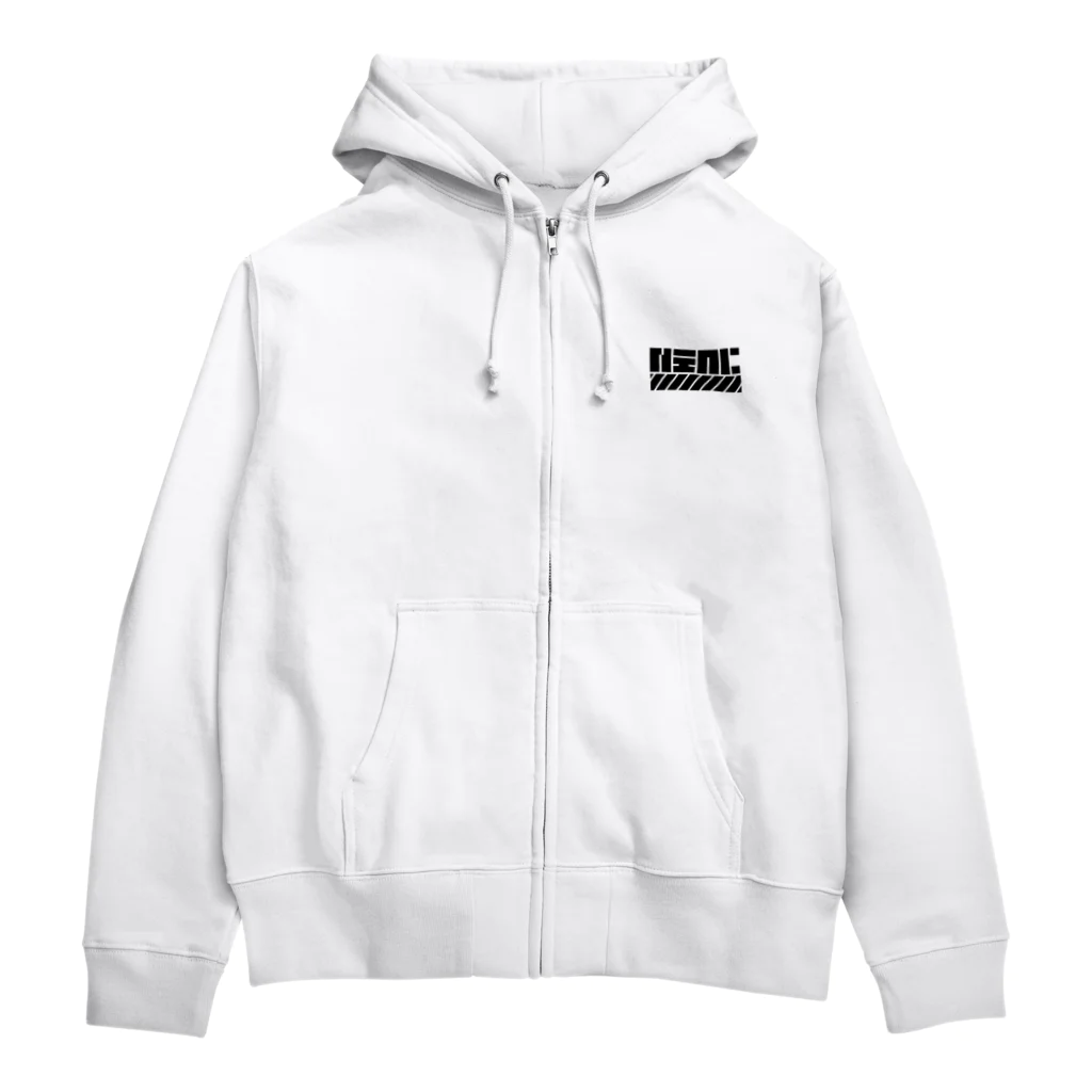 IENITY　/　MOON SIDEのしにたいけどでもいきたい #WHITE Zip Hoodie