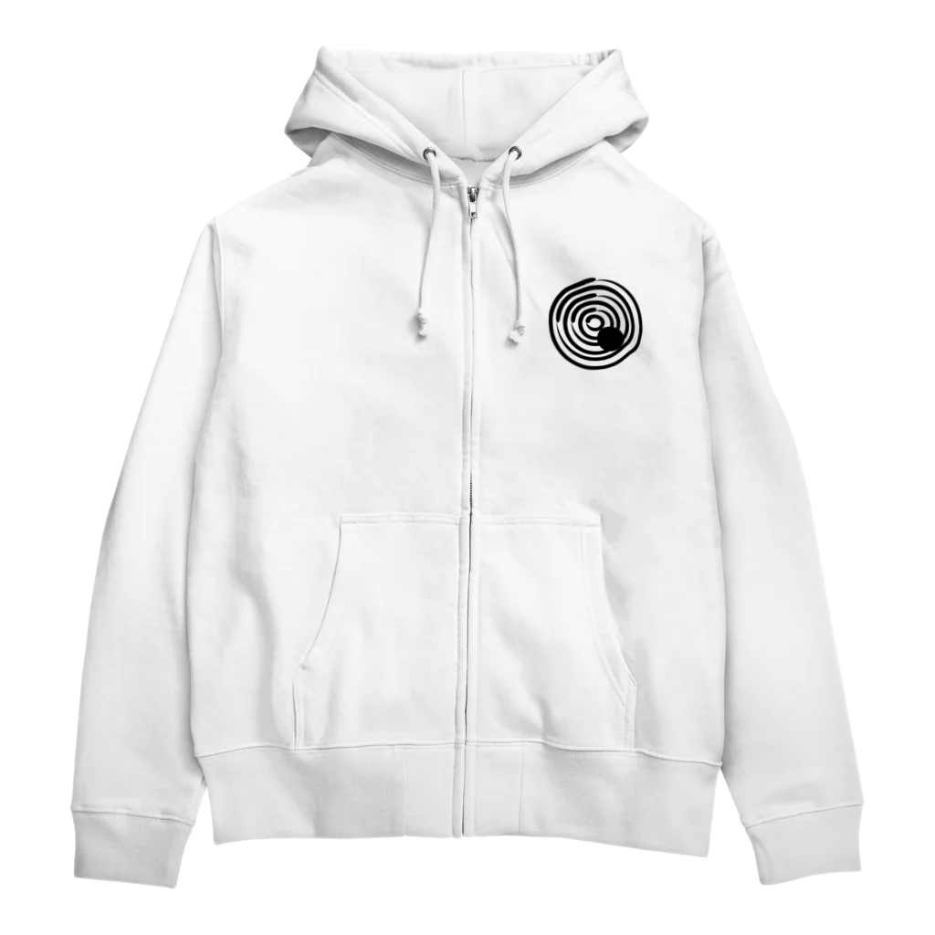 胡蝶の杜の水波紋蝶曼荼羅 Zip Hoodie