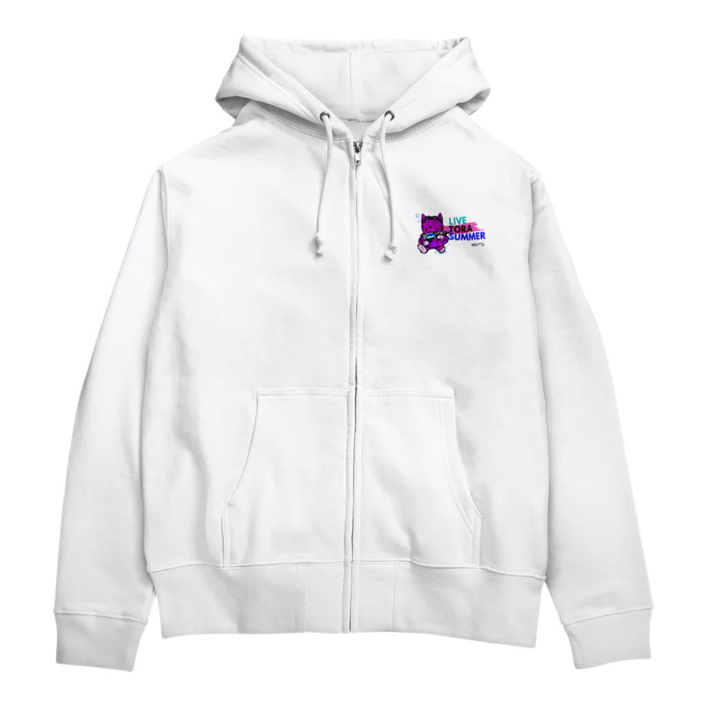 TOMMY★☆ZAWA　ILLUSTRATIONのとらなつ。ピンク。 Zip Hoodie