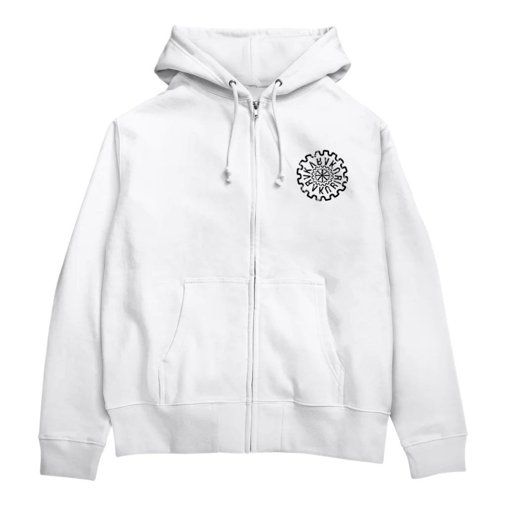 KARAKURI - Craft Beer・Sake・Natural Wine -の３周年ロゴ Zip Hoodie