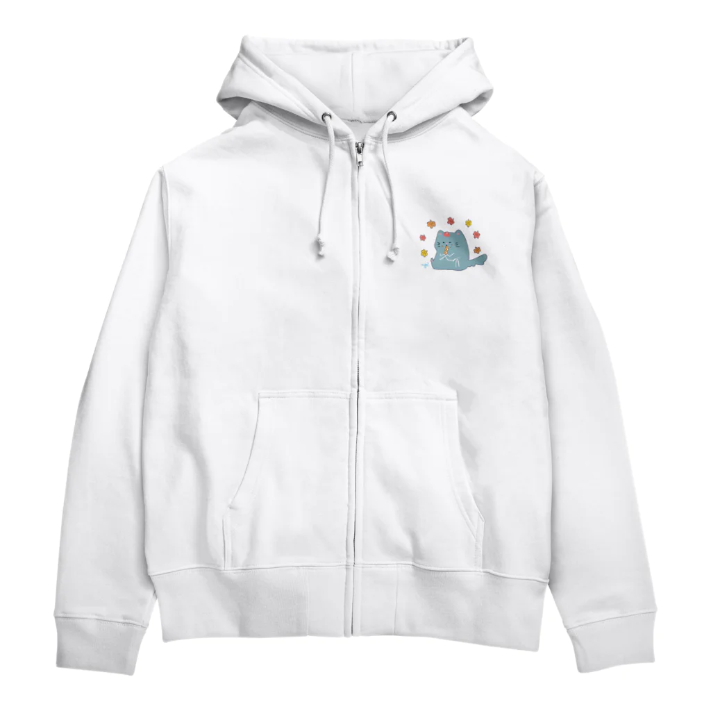 ず！猫の隠れ家🏠の食欲の秋 Zip Hoodie