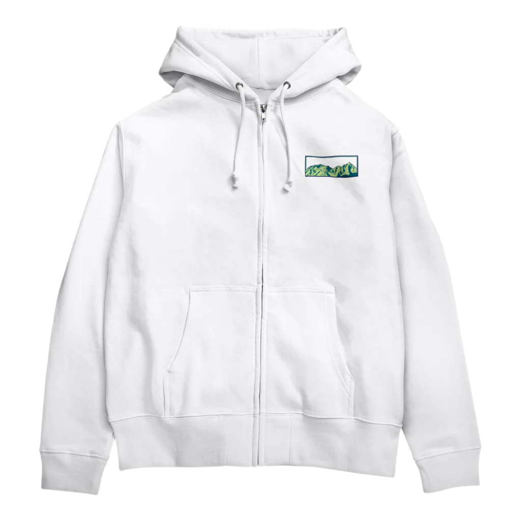 まつのき商店の槍穂高連峰B Zip Hoodie