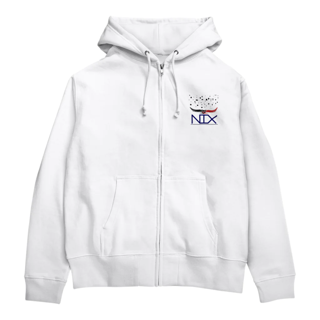 NIX_ ONLINE SHOPのNIX_ J-Hoodie WHITE ジップパーカー