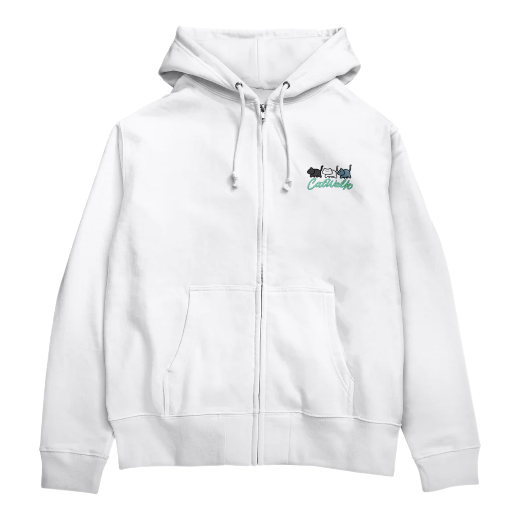 ねこきん牧場のcatwalk Zip Hoodie