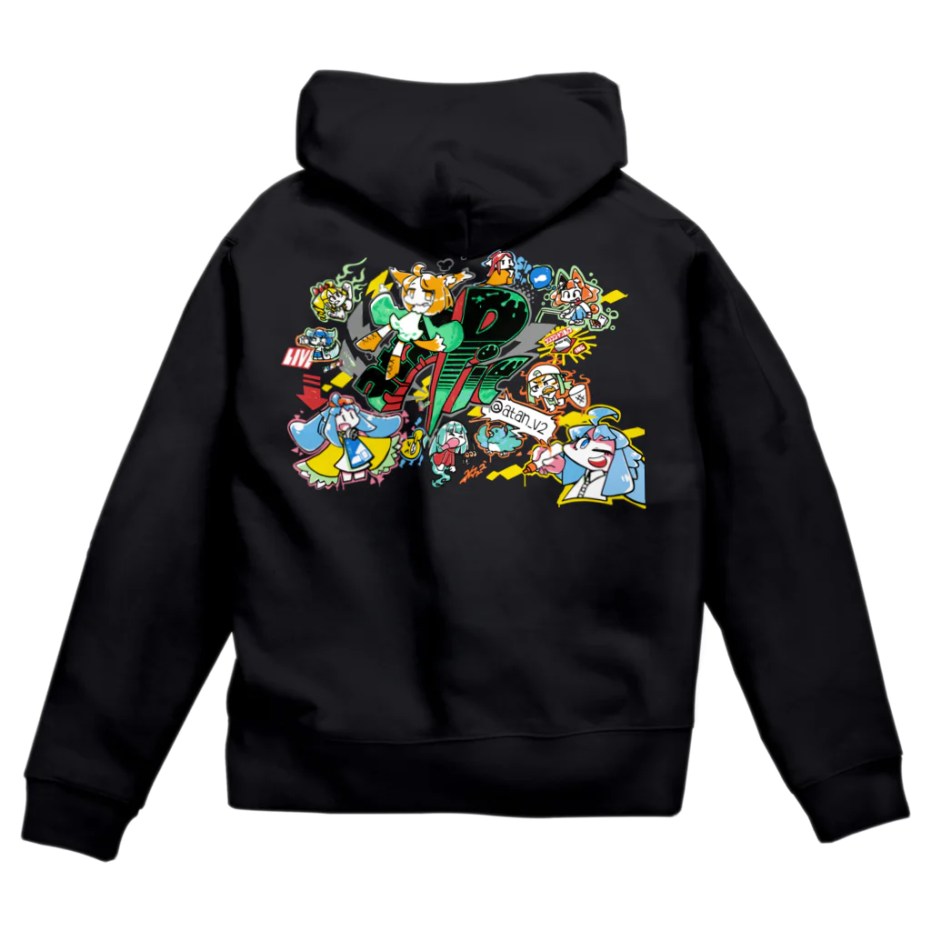 a-tan-picのライブペイント【202111】 Zip Hoodie