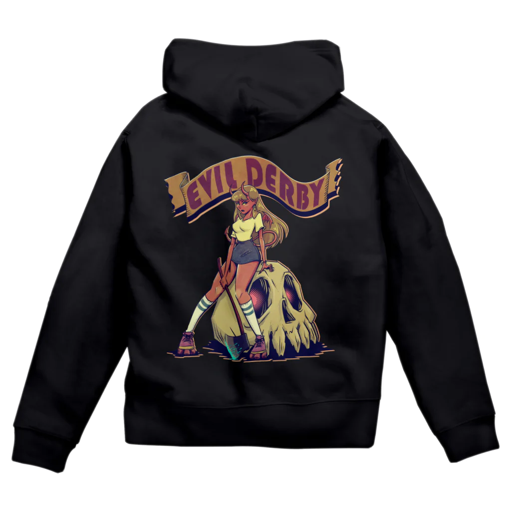 nidan-illustrationの"Evil Derby" Zip Hoodie