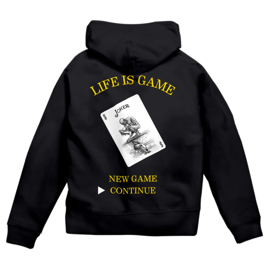 HEART and MINDのLIFE IS GAME ジップパーカー