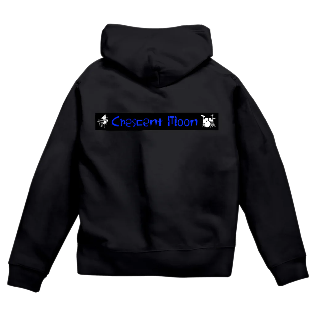 CrescentMoonのCrescentMoonブラック Zip Hoodie