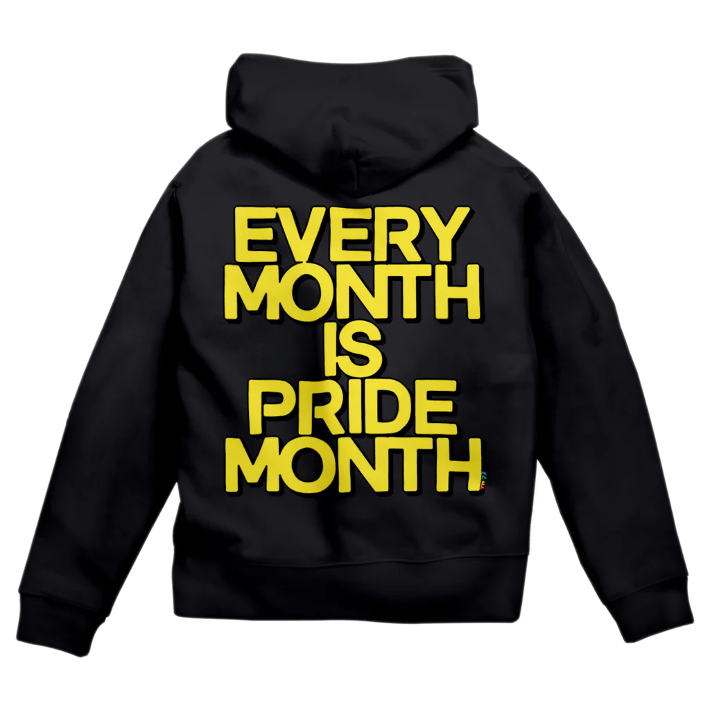 無真獣73号のEVERY MONTH IS PRIDE MONTH Zip Hoodie