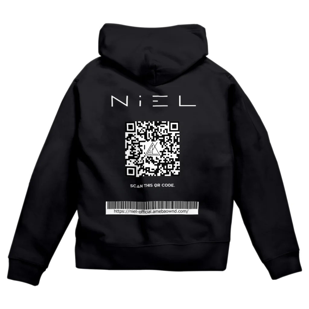 NiEL_officialのNiELQRグッズ Zip Hoodie