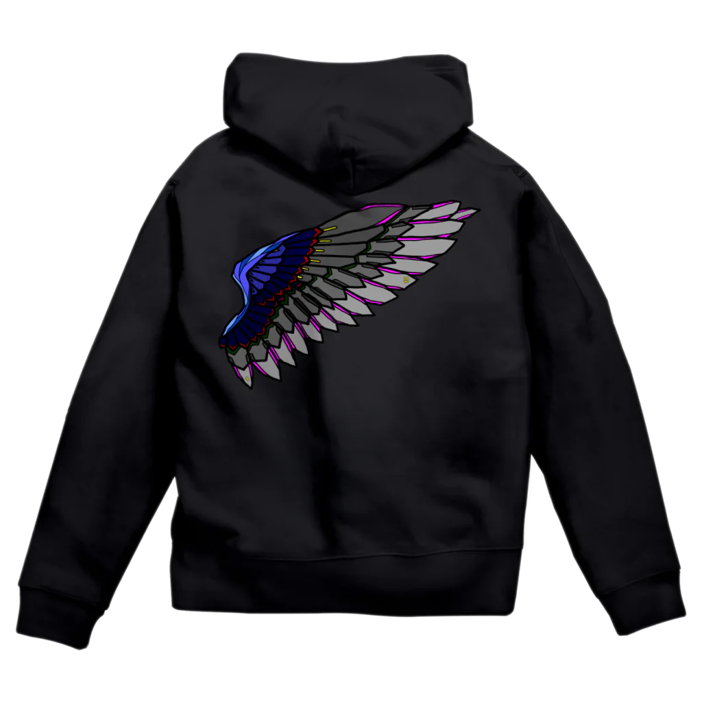 NANNANOーナンナノーのMECHANICAL WING Zip Hoodie