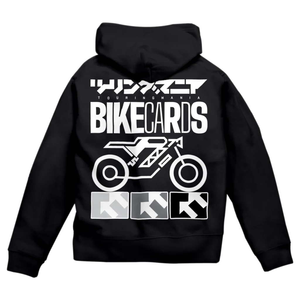 ツーリングマニア / ウワガキらぼのツーリングマニアBIKECARDS〈バイカーズ〉 Zip Hoodie