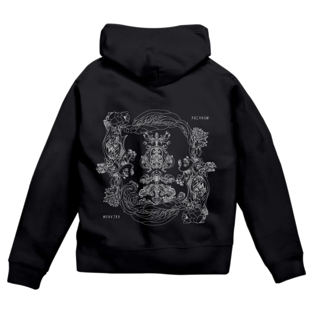 ARCANUMのARCANUM 「Chalice Well / Vesica Piscis」 Zip Hoodie