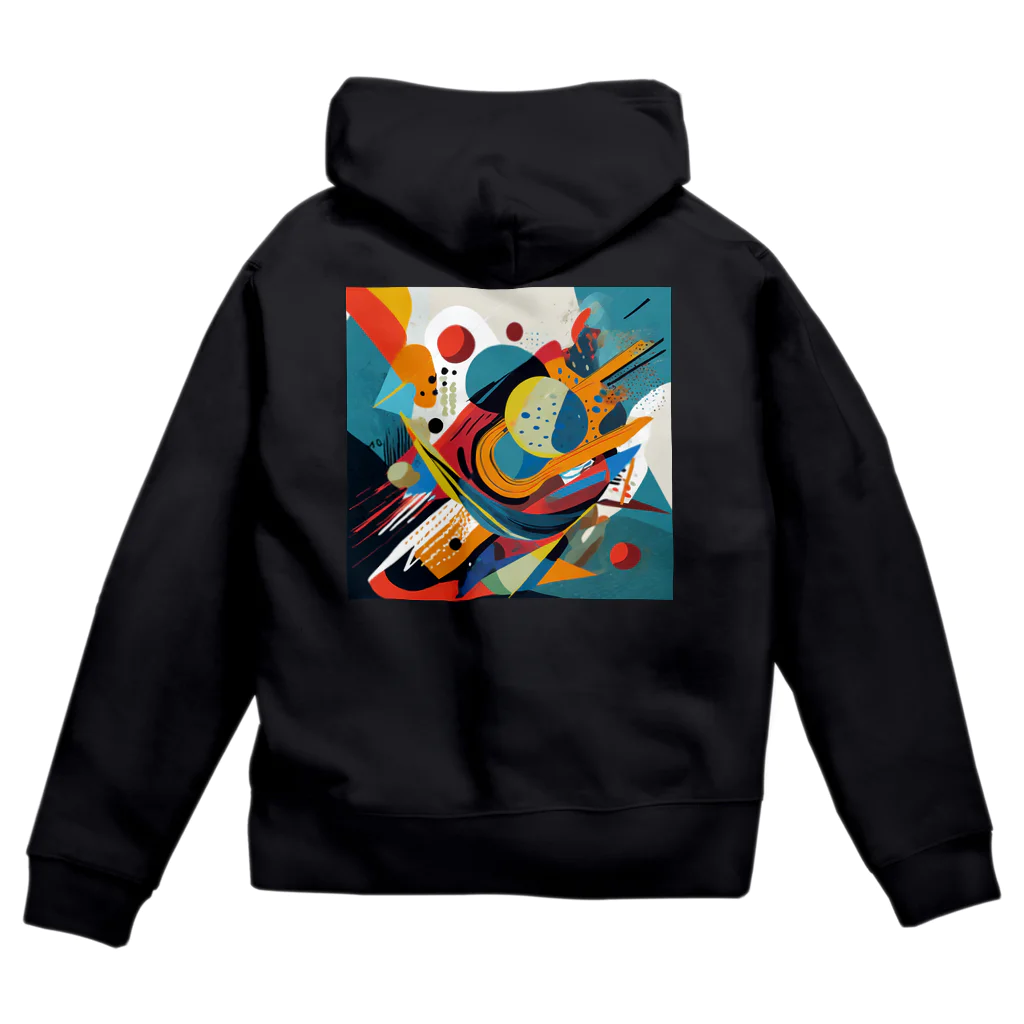 のんびりアート工房のガラクタアート Zip Hoodie