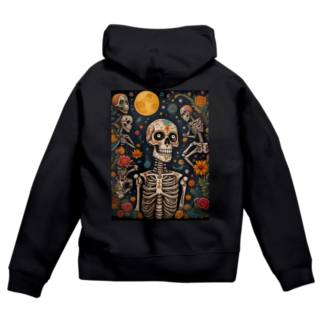 Skull sectionの満月とドクロ Zip Hoodie