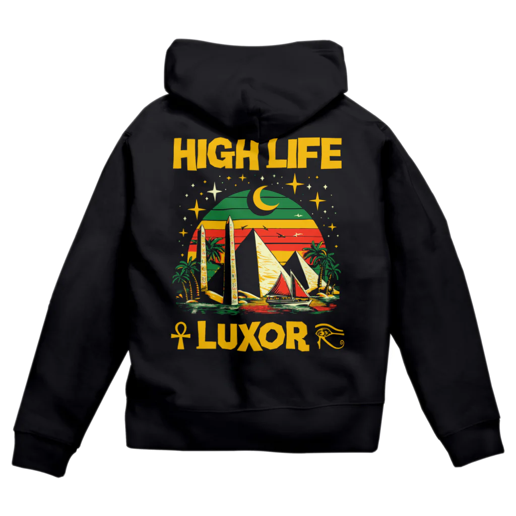 HIGH LIFE designsのHIGH LIFE LUXOR ピラミッド シリーズ Zip Hoodie