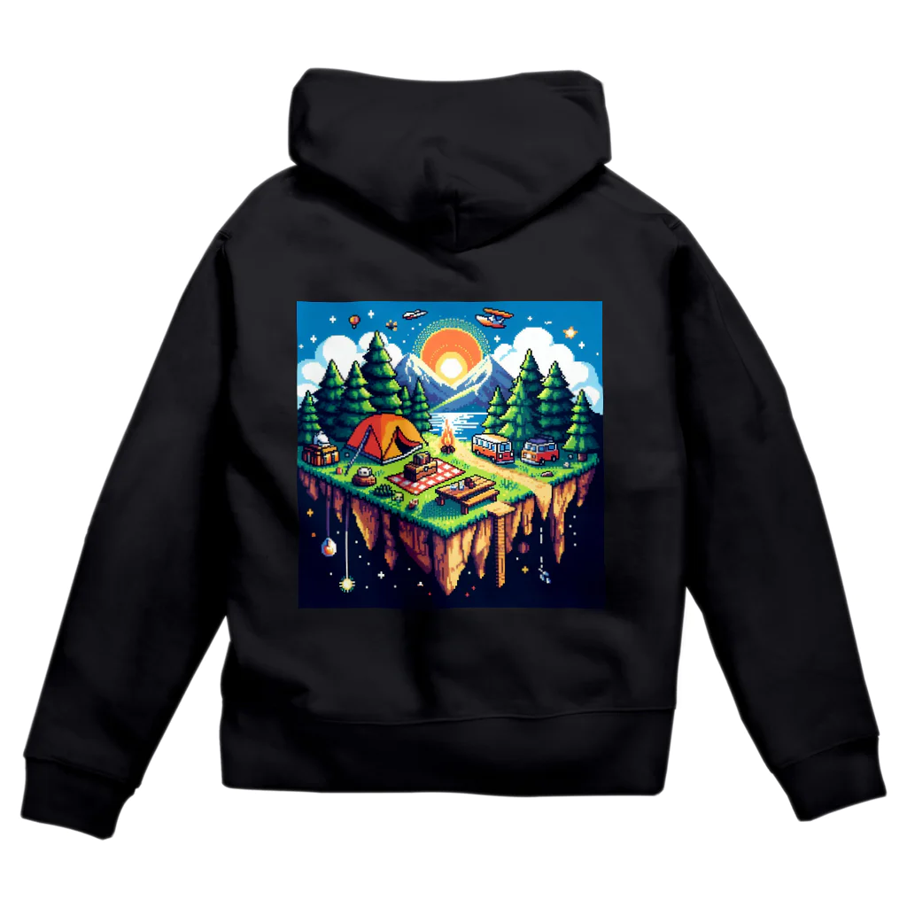 Forêt de Renardsのcamping(ドット) Zip Hoodie