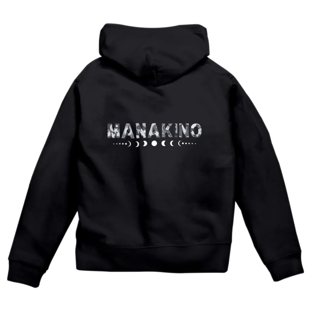 リモデザインスタジオのMANA KINO ロゴモノトーン｜MANA KINO Zip Hoodie