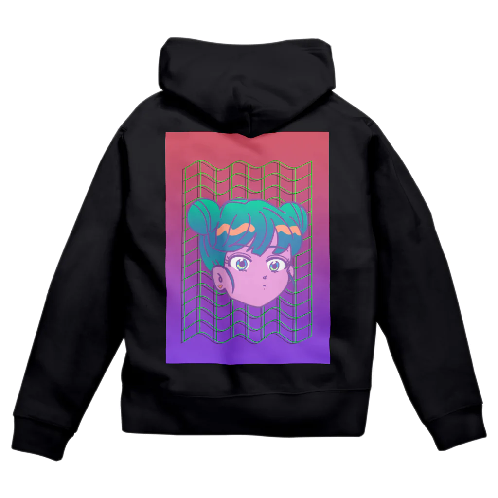 コ八ルのデジタルガール Zip Hoodie