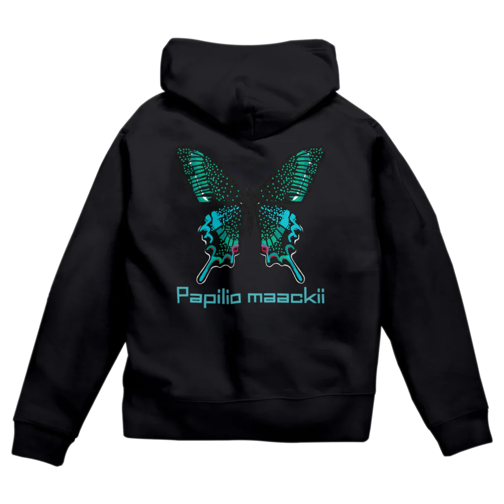 さちこの生物雑貨のミヤマカラスアゲハ Zip Hoodie