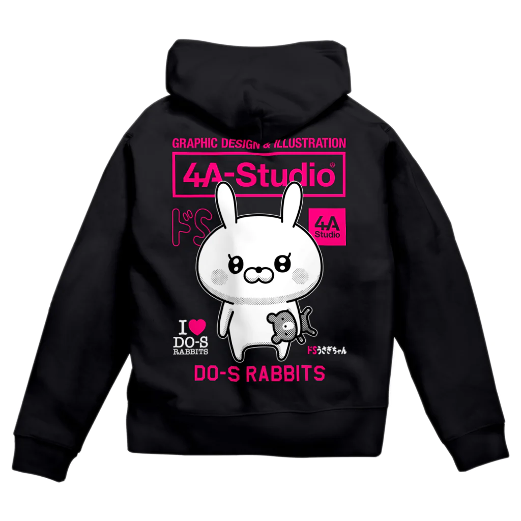 4A-Studio（よんえーすたじお）のドＳうさぎちゃん（クレイジーVer.） ジップパーカー