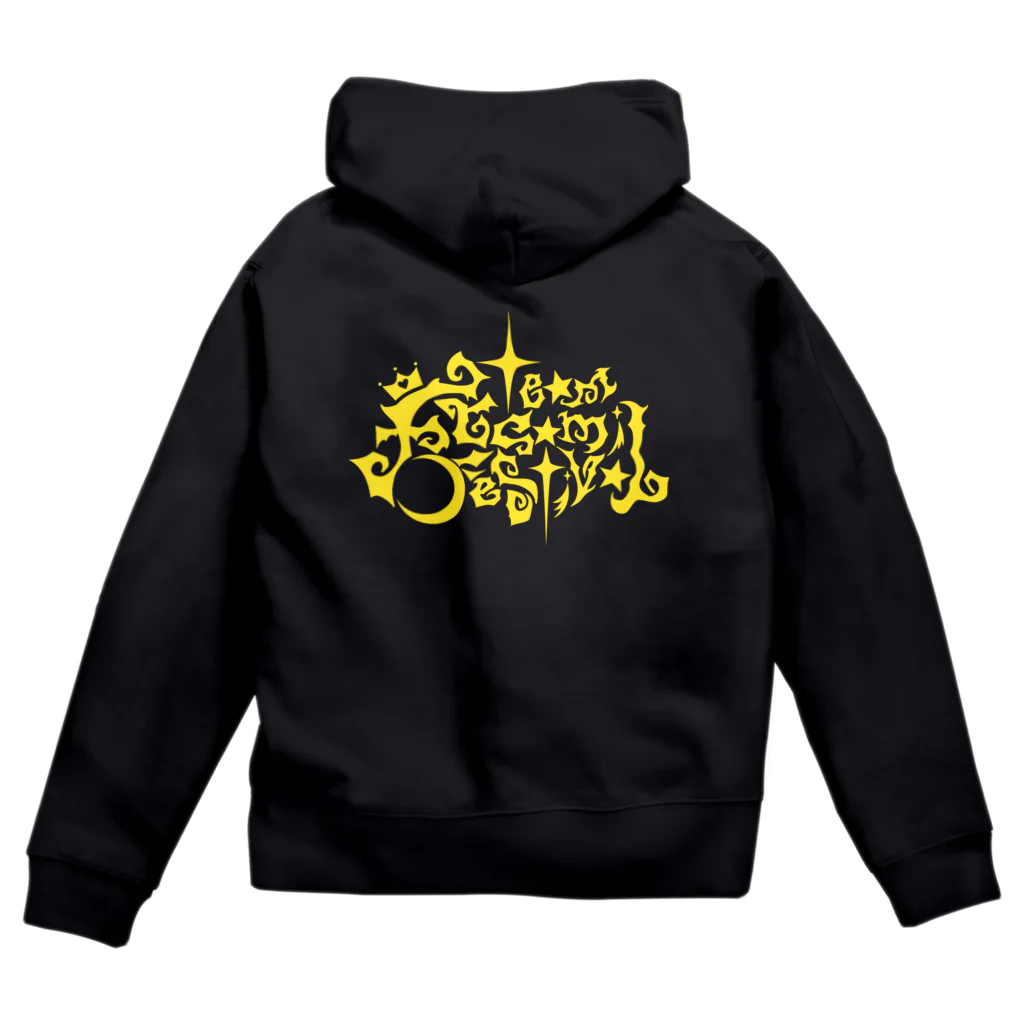 Asamiフェスグッズ WEB STOREのジップパーカー2019黄色 Zip Hoodie