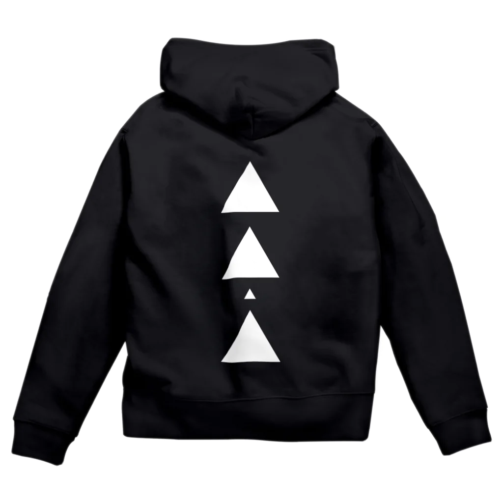 【三角形の穴】の▲3【三角形の穴】 Zip Hoodie