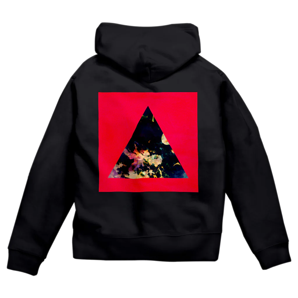 【三角形の穴】の▲5-P【三角形の穴】  Zip Hoodie