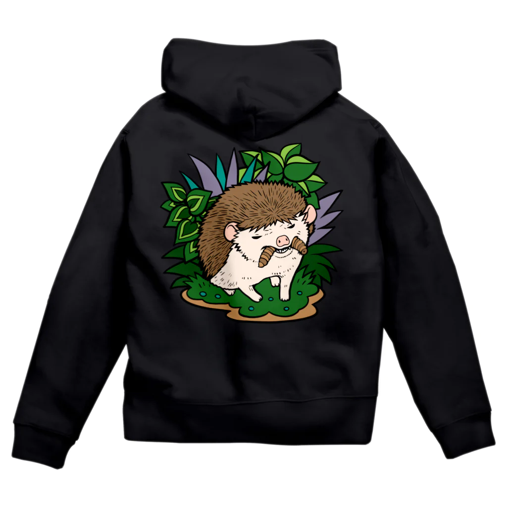 ポメ村ポメラニアンの虫食いハリネズミ ノーマル Zip Hoodie