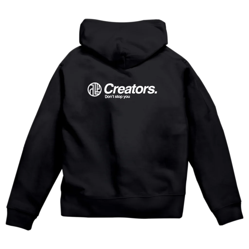 Creators. WEB SHOPの白いCreators.ロゴ Zip Hoodie