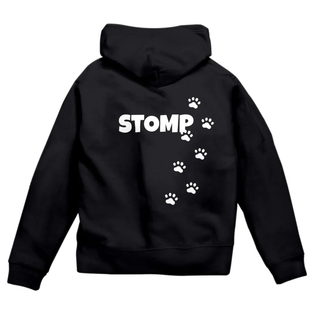 KnocKsのSTOMP🐾(White) Zip Hoodie