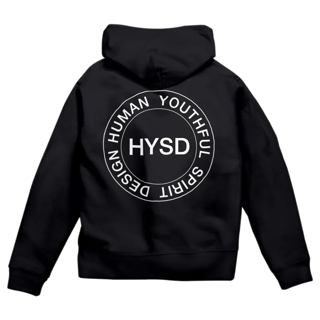 HYSDのHYSD サークルロゴ ジップパーカー