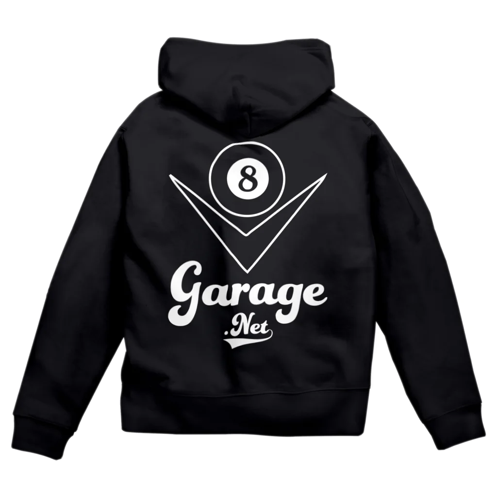 8garage SUZURI SHOPの8garage ロゴ ジップパーカー