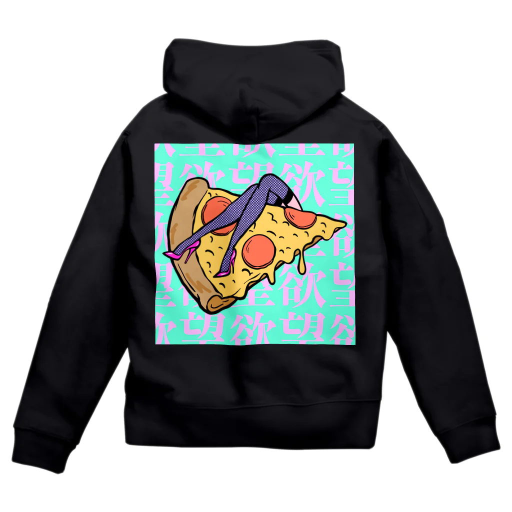 Mieko_Kawasakiの欲望のピザ🍕　GUILTY PLEASURE PIZZA HIGH HEEL Zip Hoodie