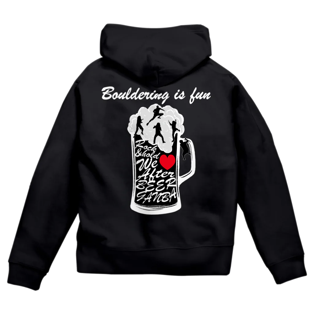 THEE BLUE SPRING GROOVEのボルダリング・ビール Zip Hoodie