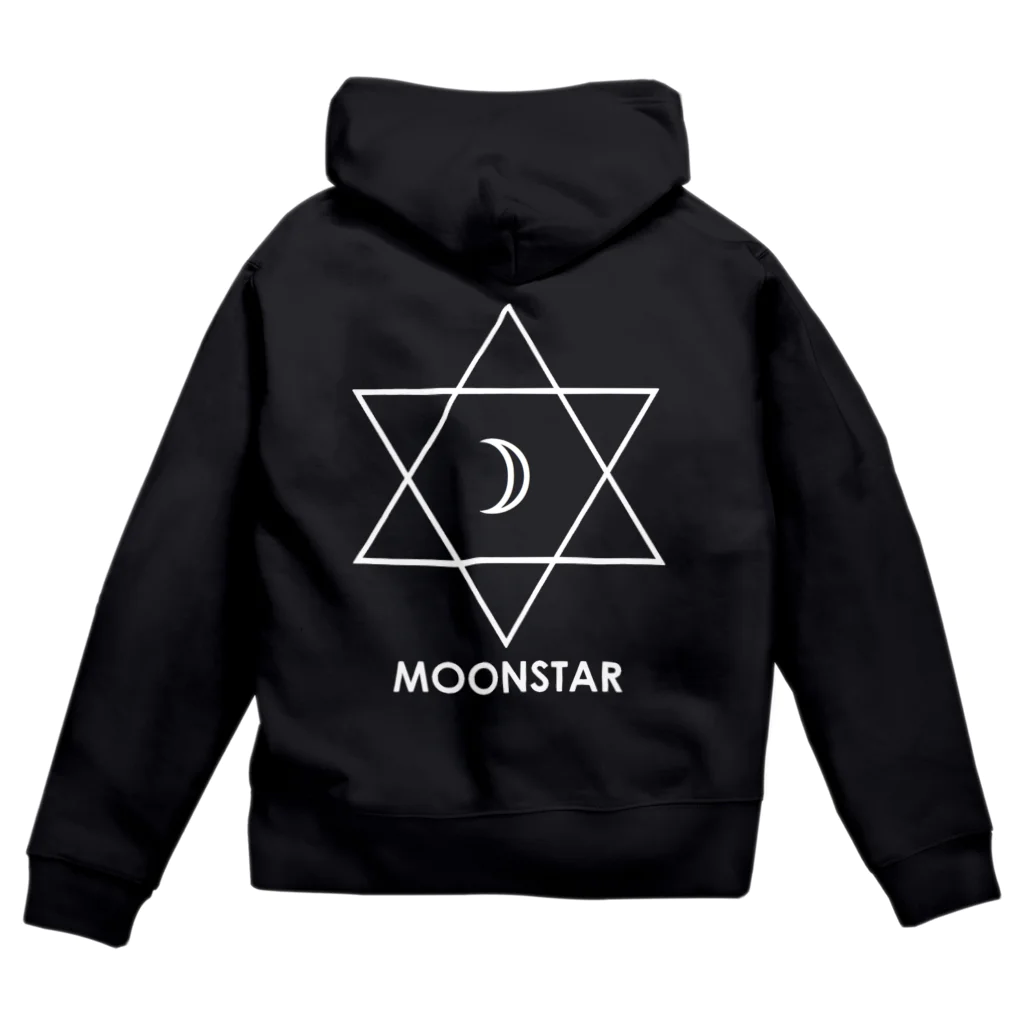 MIZUKICOCOのムーンスター（白抜き） Zip Hoodie