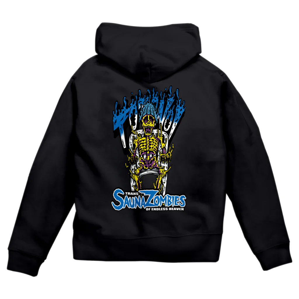 SAUNA ZOMBIESのSAUNAZOMBIES -37 LOGO & TOTONOI SKELETON ZIPHOODIE- Zip Hoodie