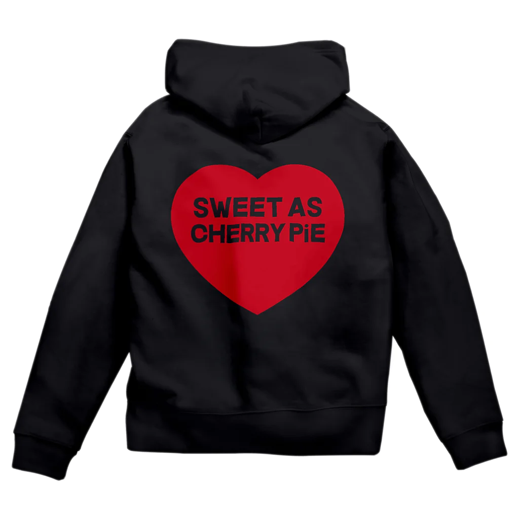 SWEET AS CHERRY PiEのMiss Valentine.(WHITE LOGO) ジップパーカー