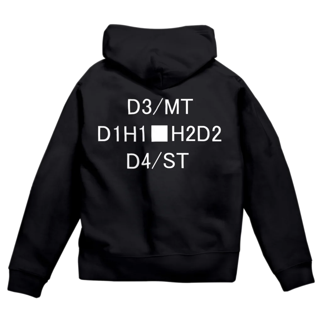 Sakana-manの闇のD3 Zip Hoodie