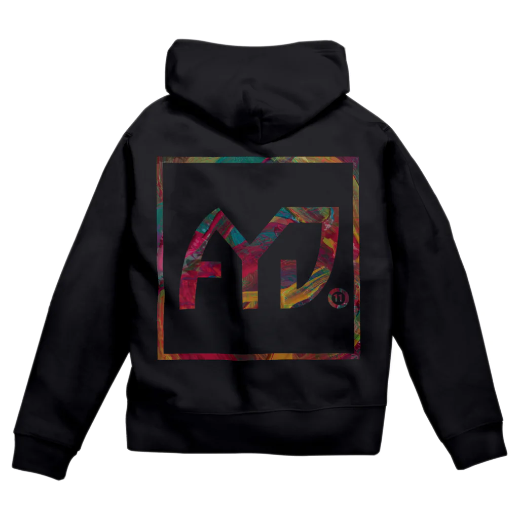 A11yourDaysの背面BOXロゴ パーカー Zip Hoodie