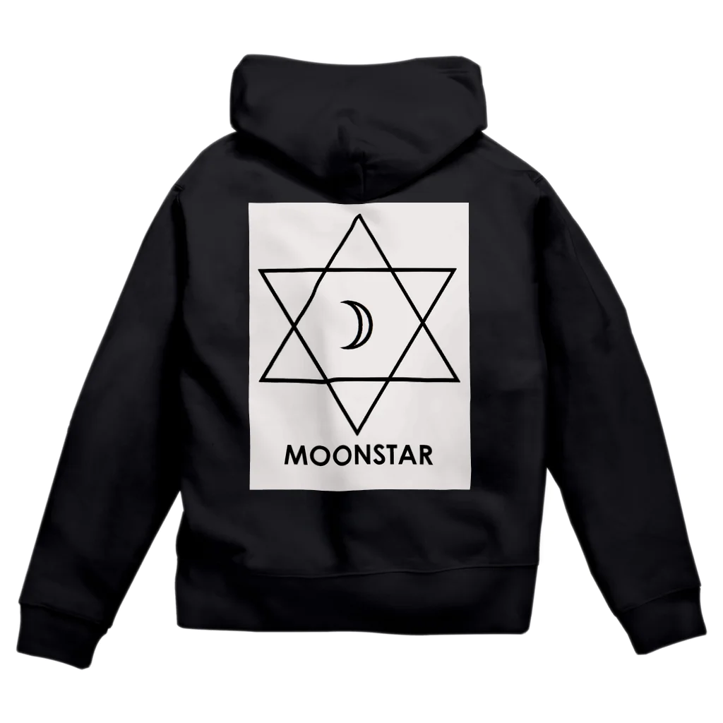 MIZUKICOCOのムーンスター(グレー） Zip Hoodie