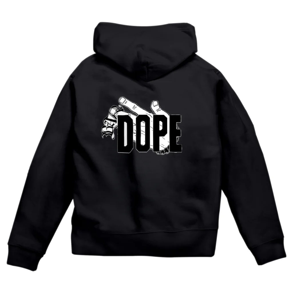 BAR DOPEのDOPEオリジナルジップパーカー Zip Hoodie