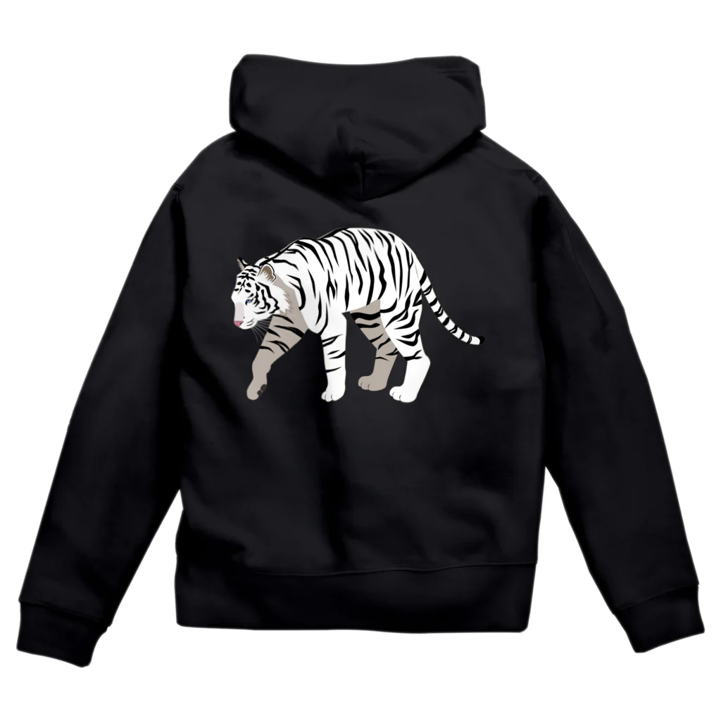 Baby TigerのBig Tiger2(white) ジップパーカー