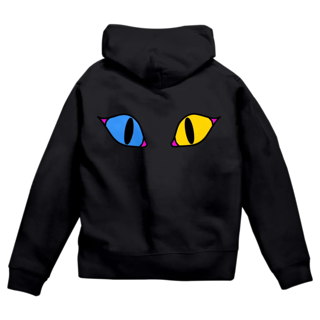 Mekki屋さんのねこおめめ Zip Hoodie