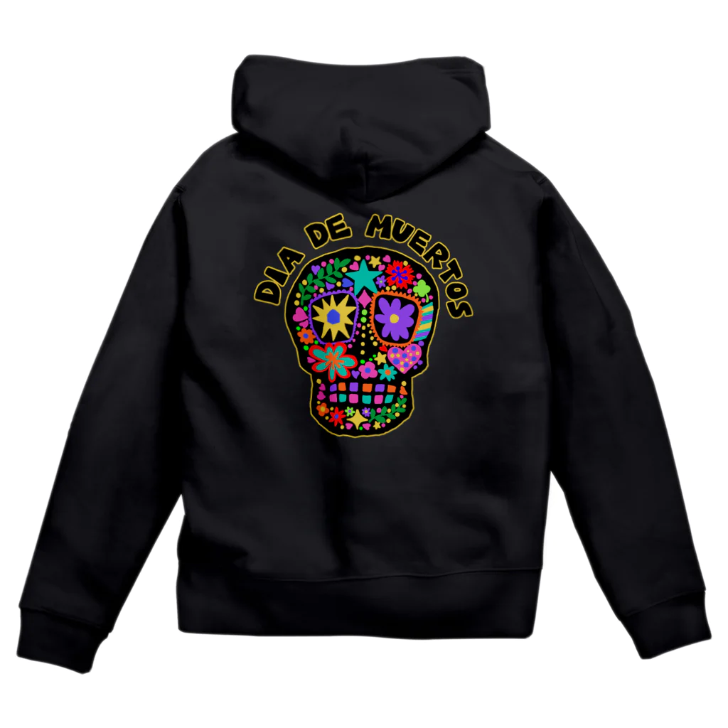 sandy-mのメキシコ風ドクロ Dia de muertos Zip Hoodie