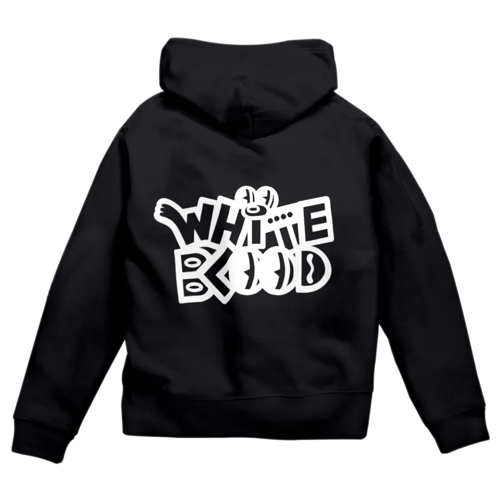 WHiTE BLOODのLOGO BIG WHiTE ジップパーカー